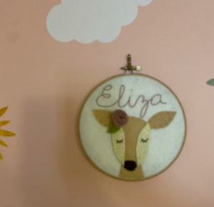 Custom Personalized Fox Hoop For Colin