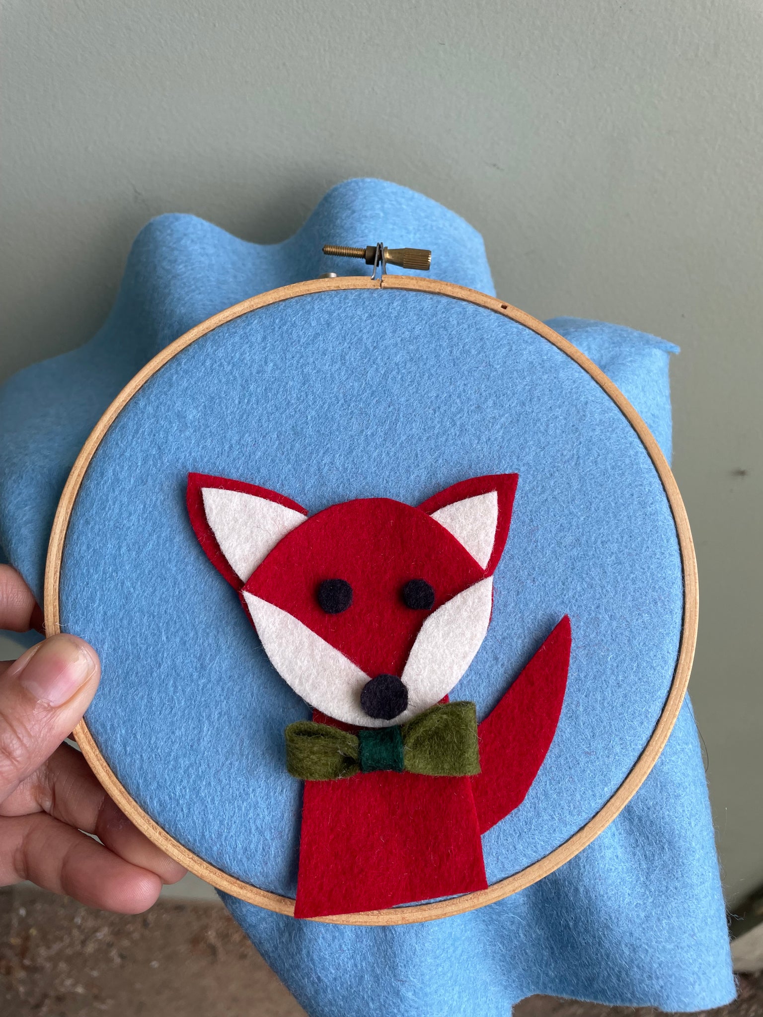 Custom Personalized Fox Hoop For Colin
