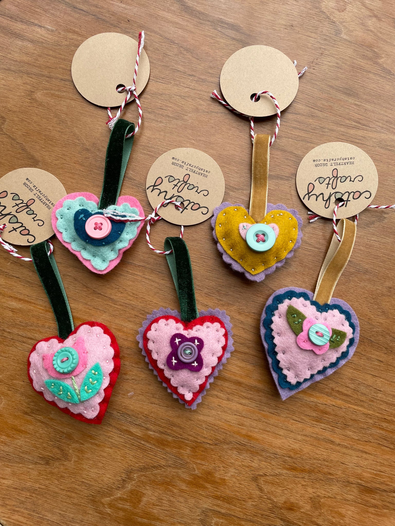 Embroidered Puffed Heart ❤️ Ornaments (2025)