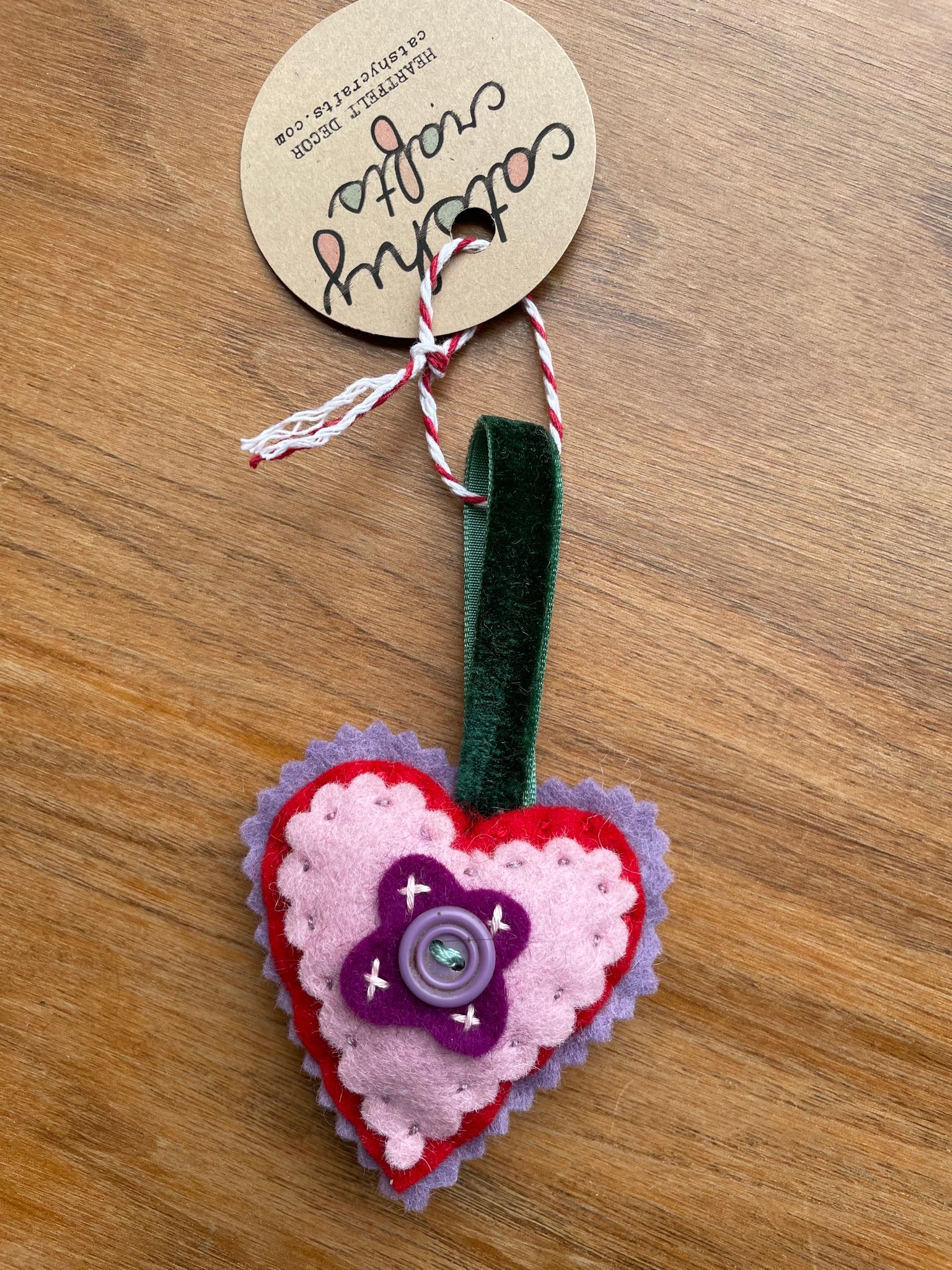 Embroidered Puffed Heart ❤️ Ornaments (2025)