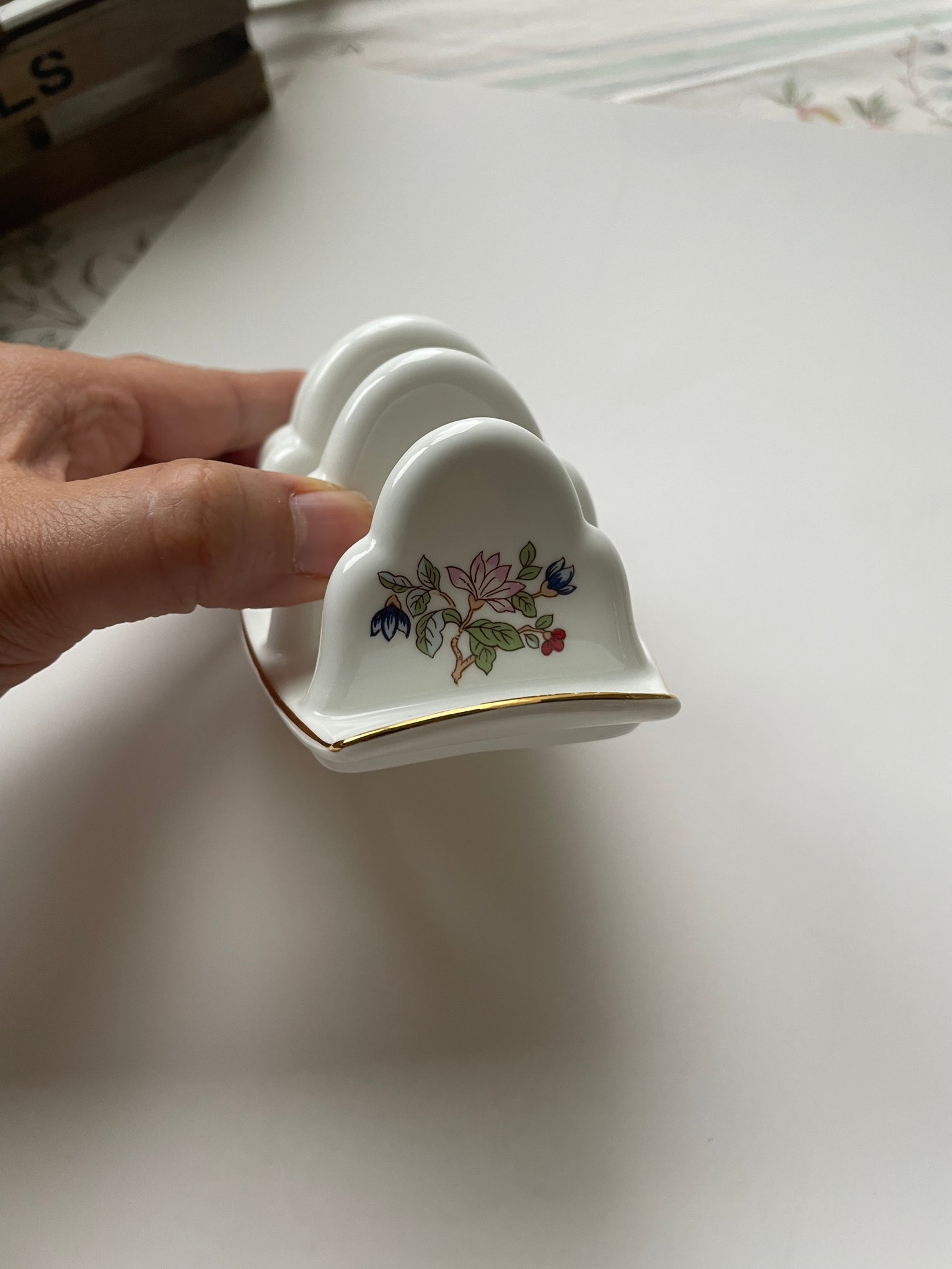 Vintage Toast Holder by Royal Tara