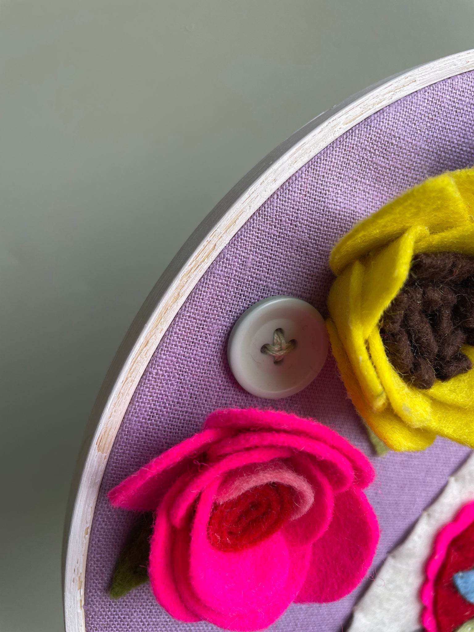 The Mountain Is Out - custom 10-inch hoop for Nora