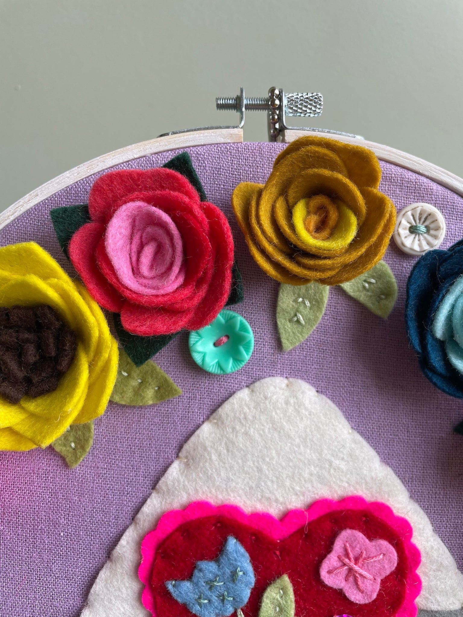 The Mountain Is Out - custom 10-inch hoop for Nora