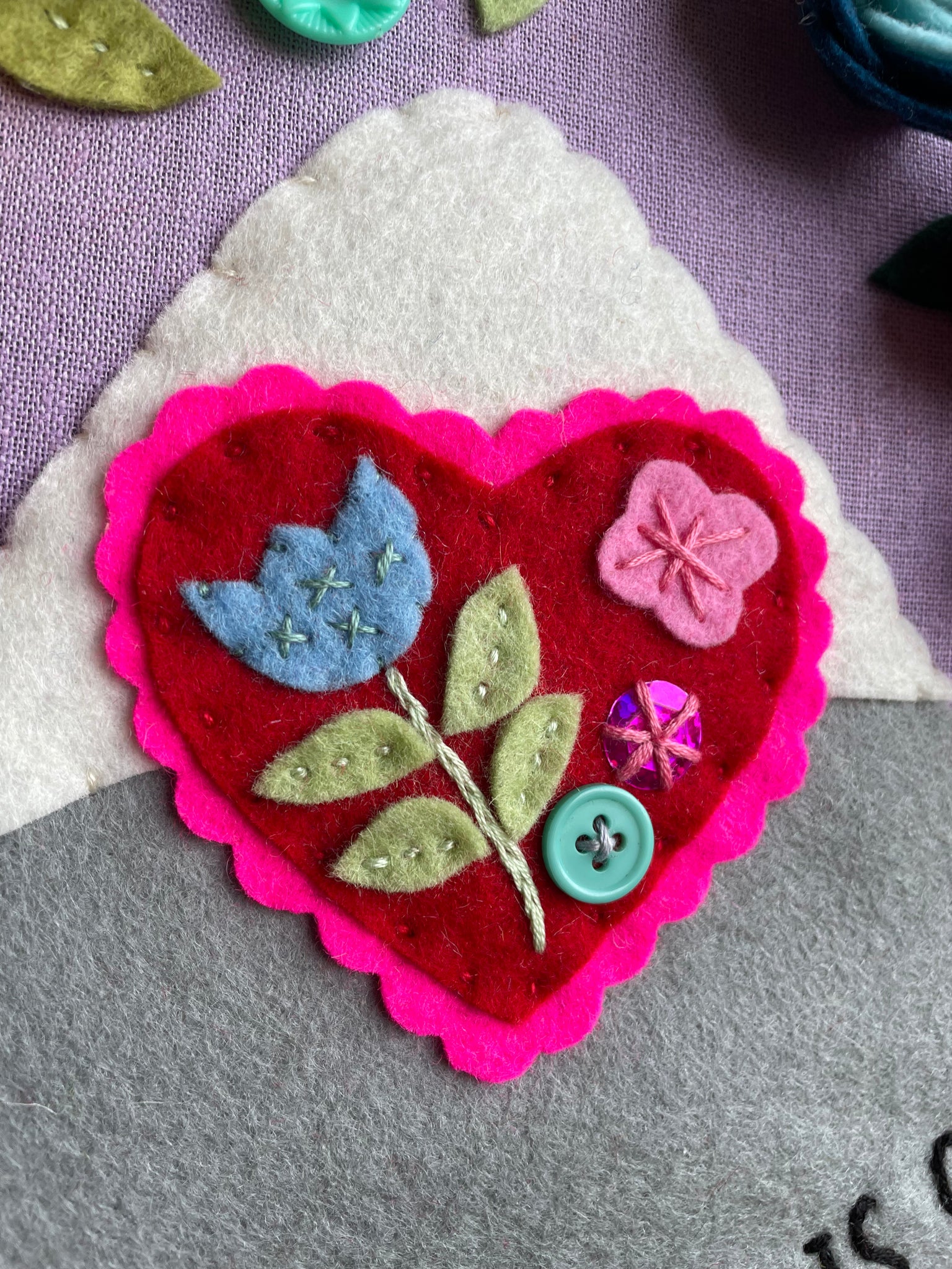 The Mountain Is Out - custom 10-inch hoop for Nora