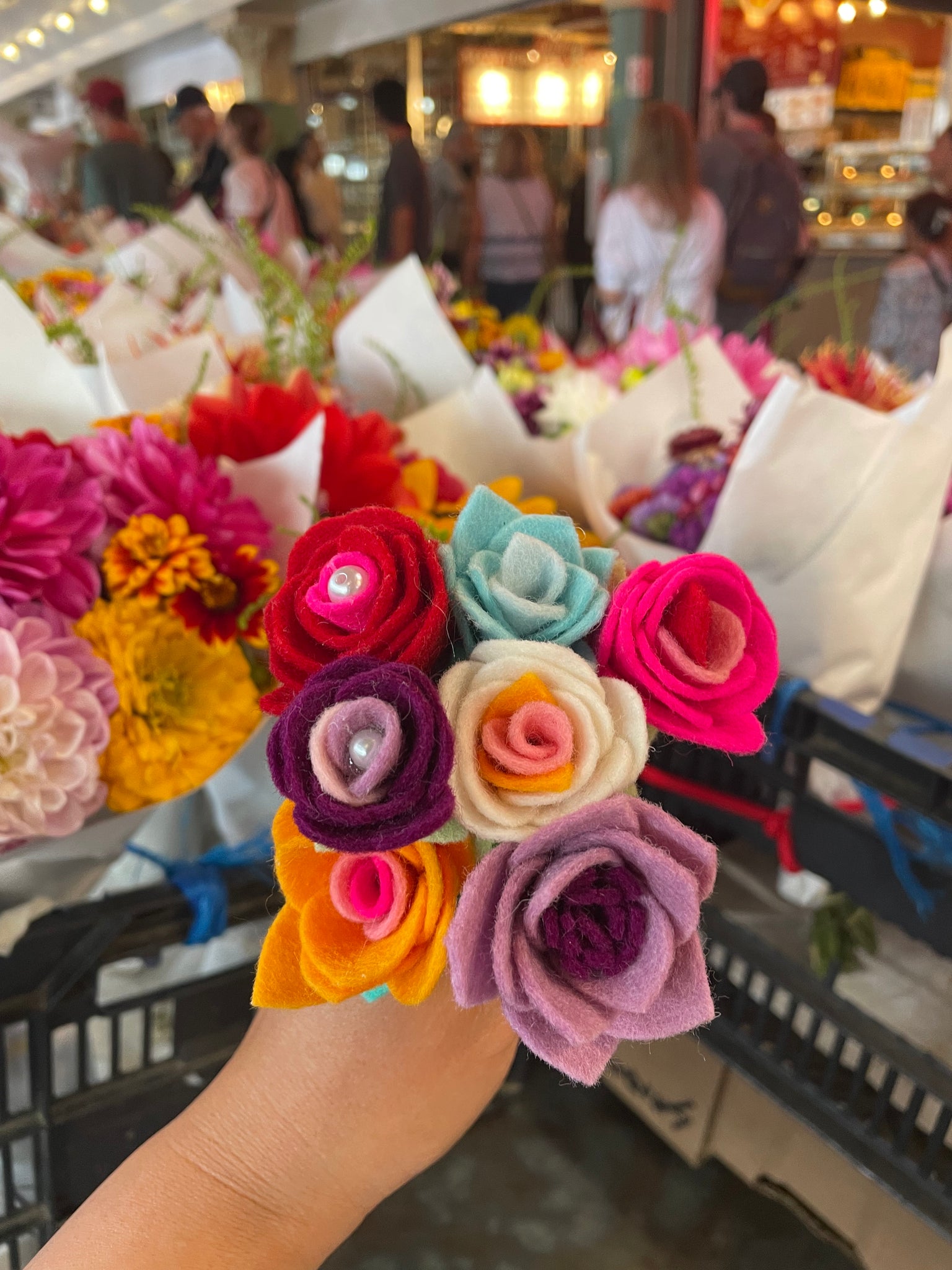 7 flower bouquet for Jo