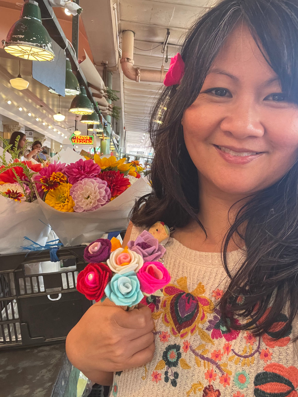 7 flower bouquet for Jo