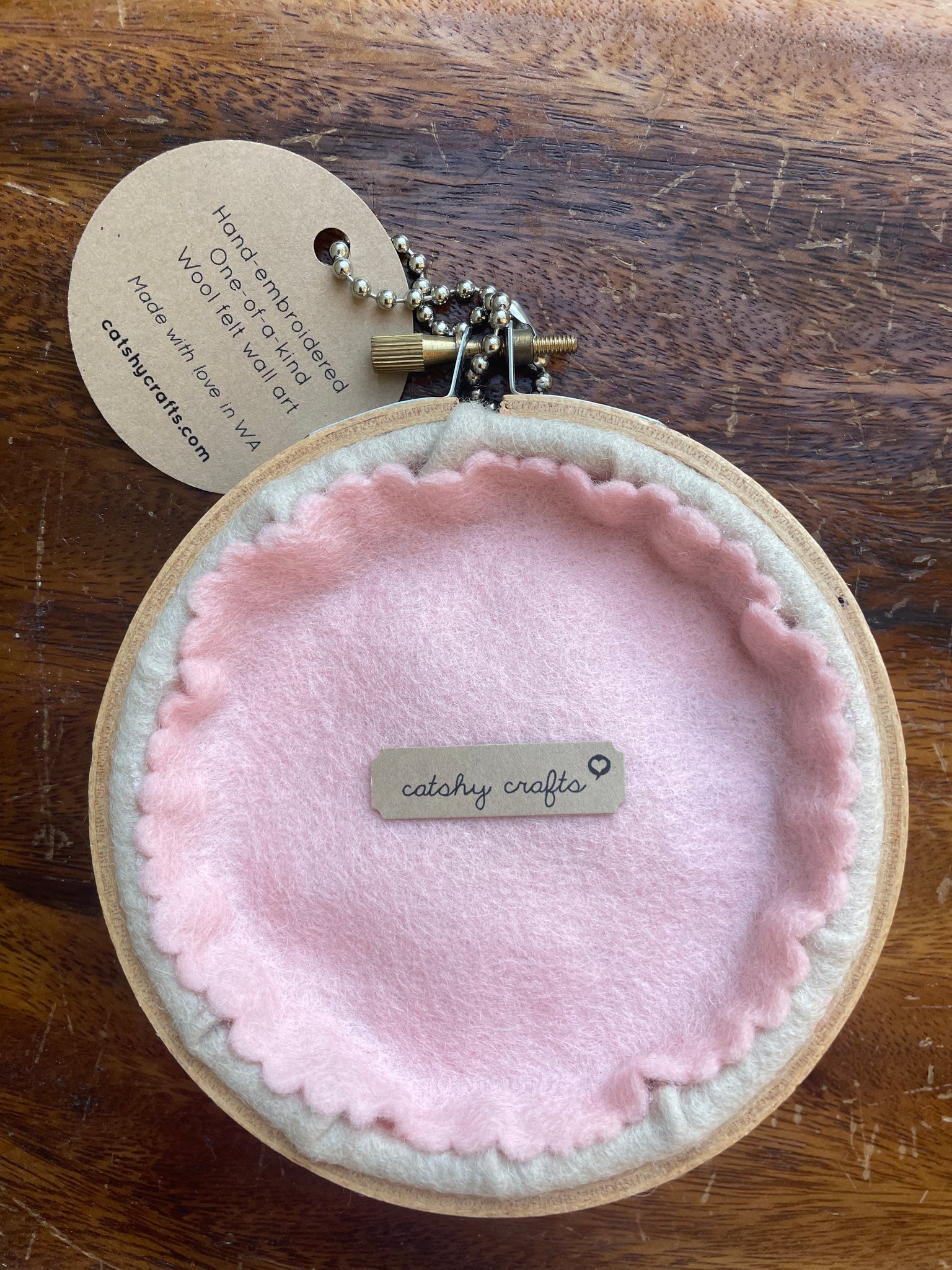 Pike Place Market Piggy Original Felt Art