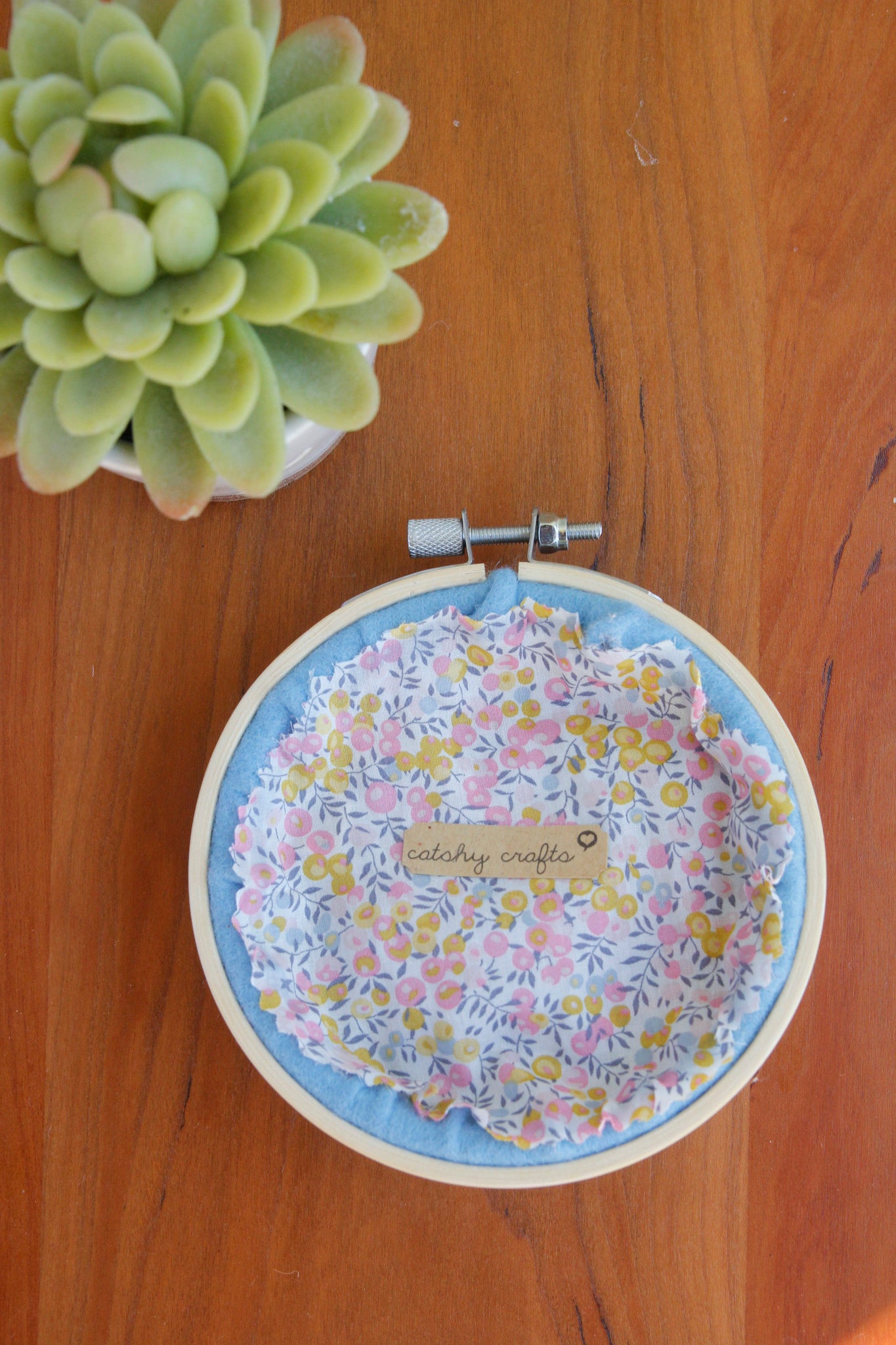 "make art" floral embroidery hoop art