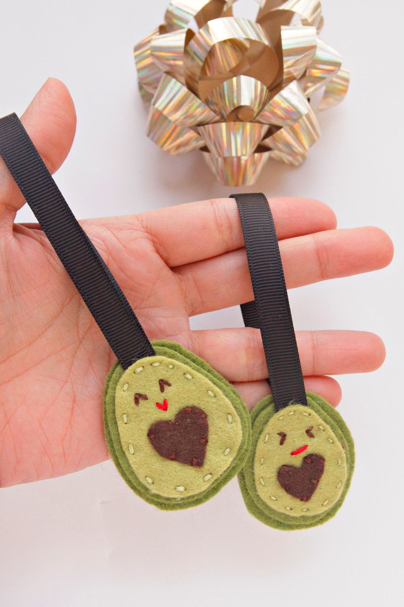 Felt Christmas Ornaments - Dumpling, Taco, Avocado, Chip or Sloth