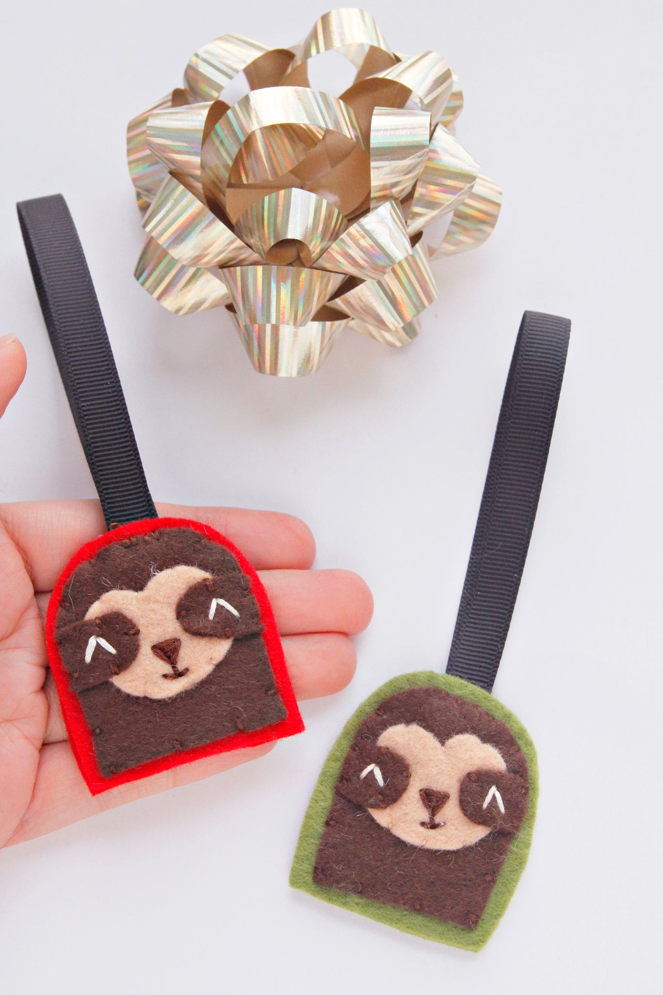 Felt Christmas Ornaments - Dumpling, Taco, Avocado, Chip or Sloth
