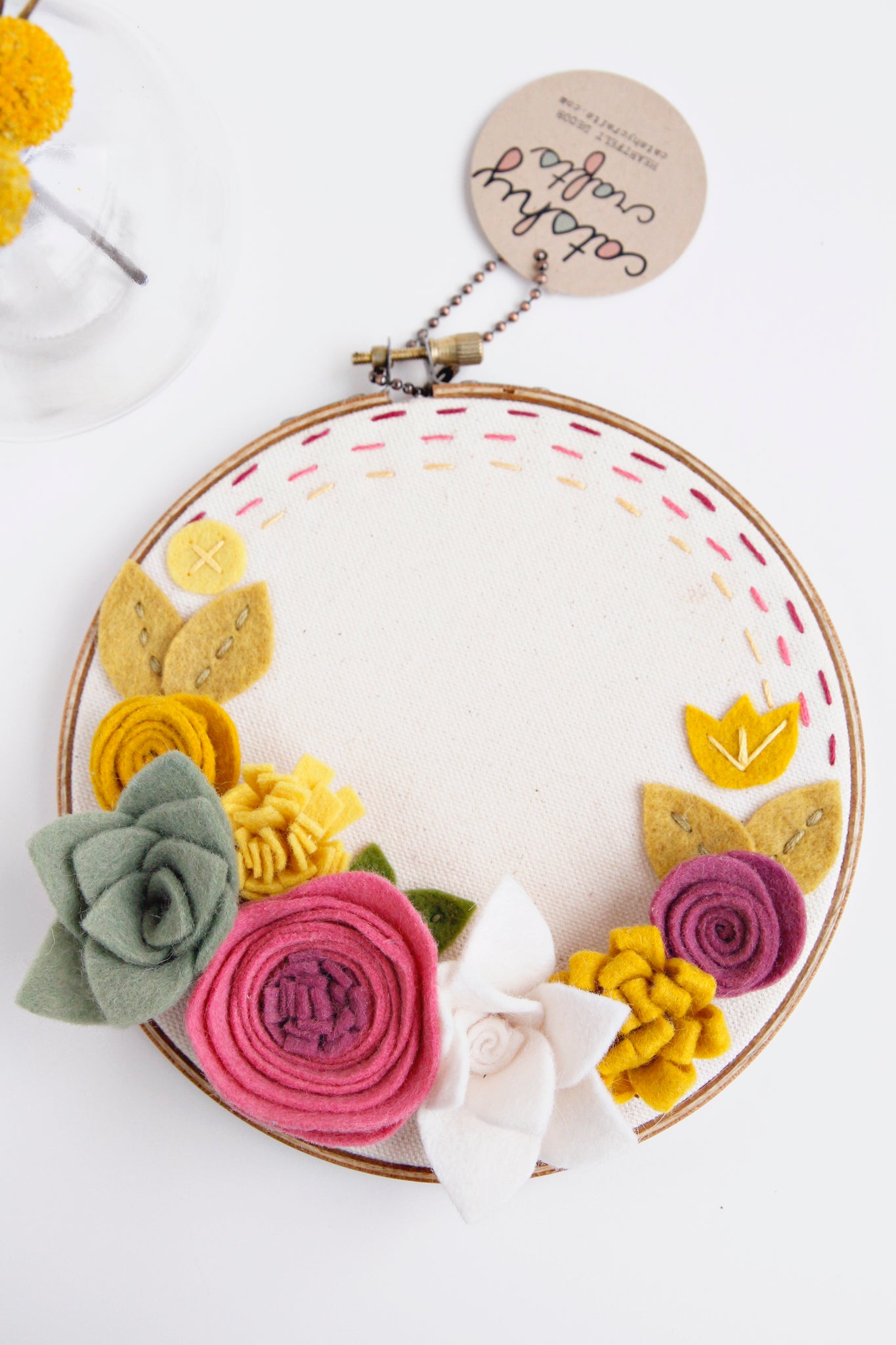 Embroidery hoop art step by step 