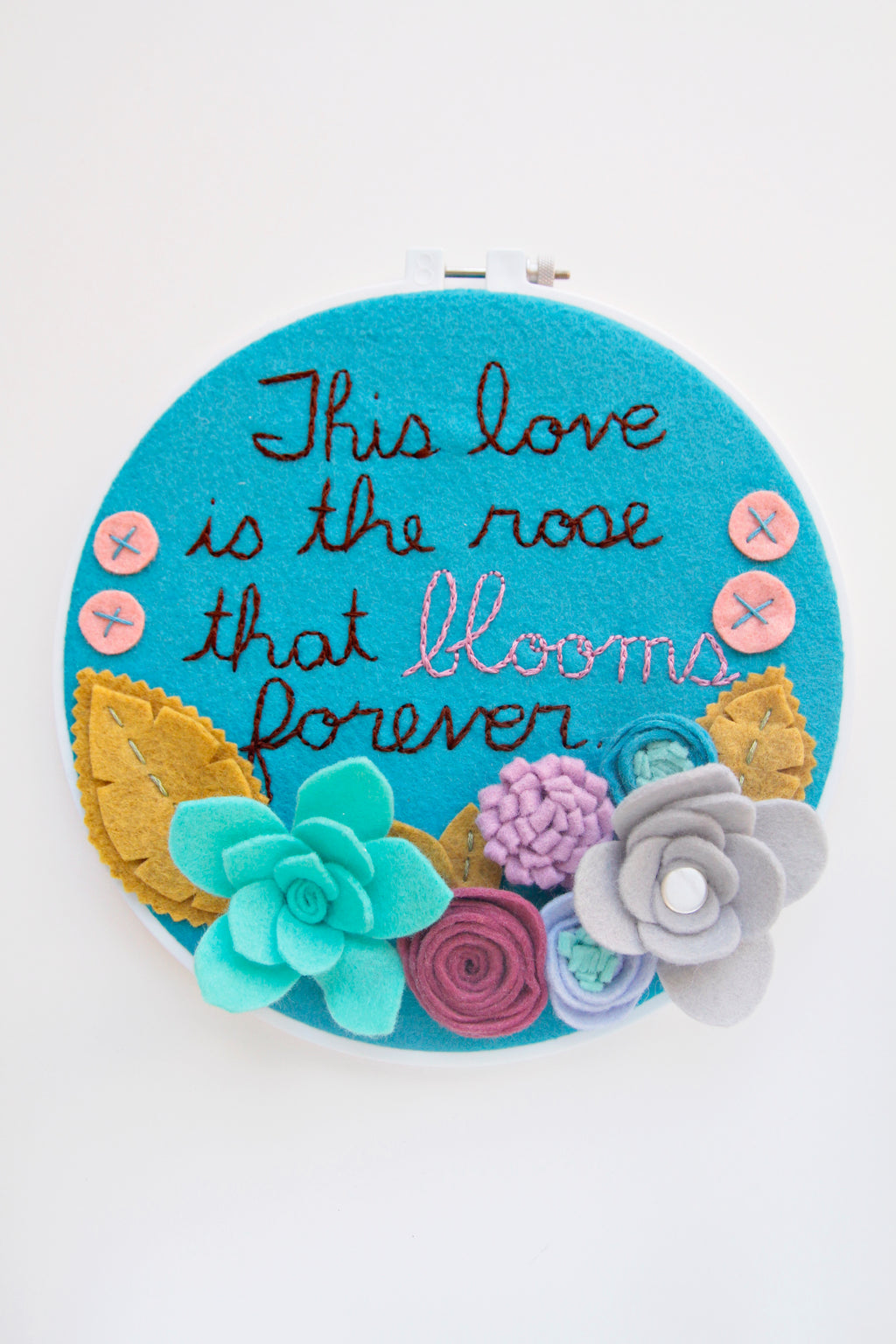 You Are Loved Embroidery Hoop Art - 4 inch – Catshy Crafts